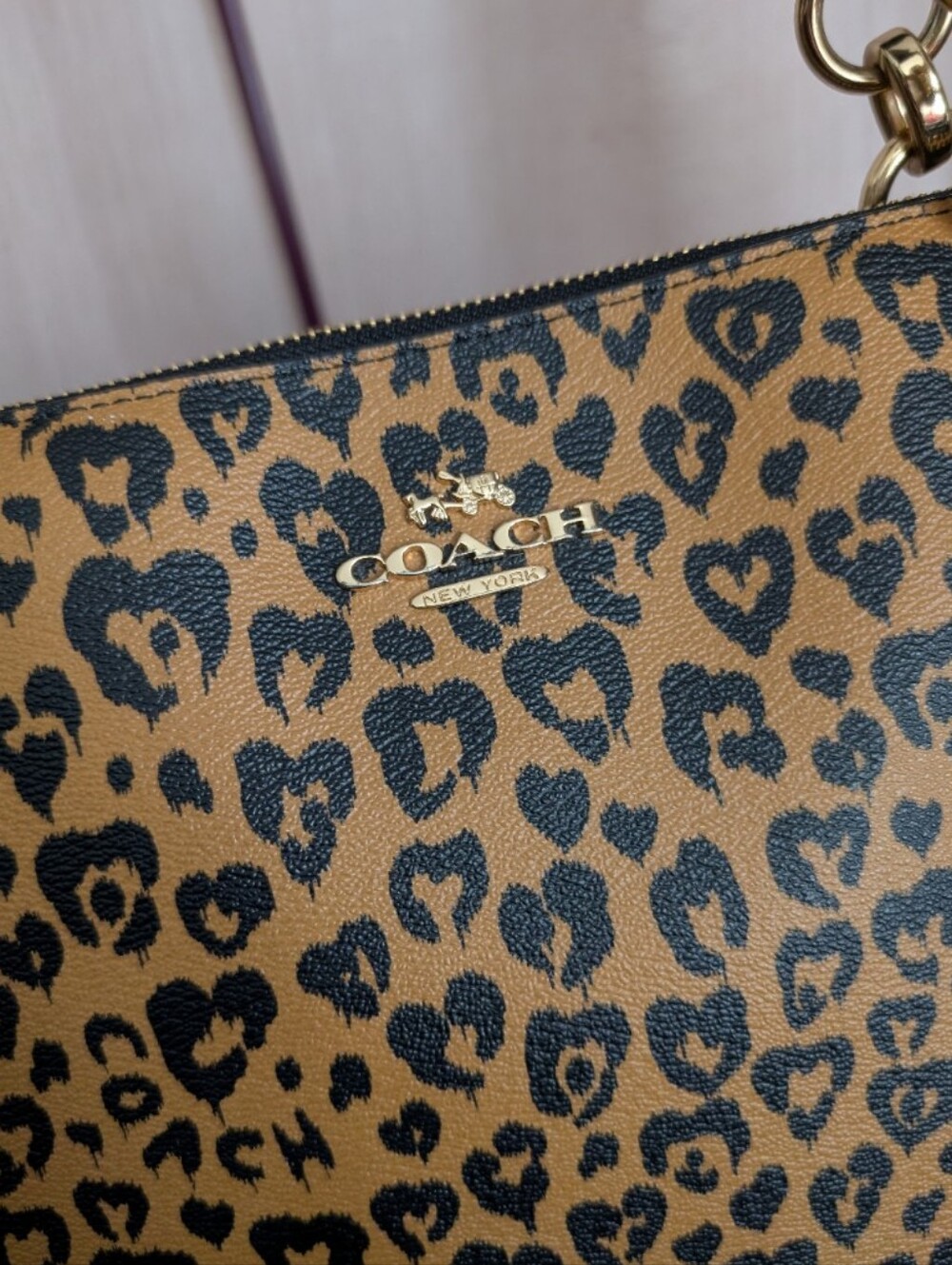 COACH Wild At Heart Leopard Tote - Picture 2 of 8
